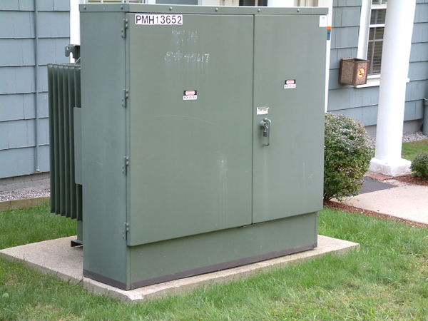 Figure 2. A pad mounted transformer box[2]