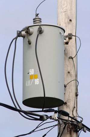Figure 1. A single-phase pole-mounted distribution transformer